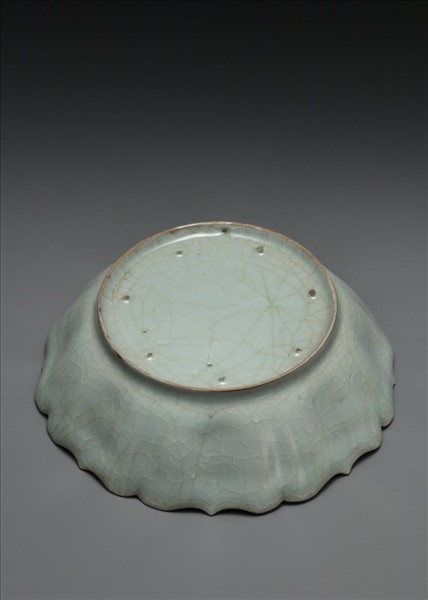 官窯 青瓷菱花式洗