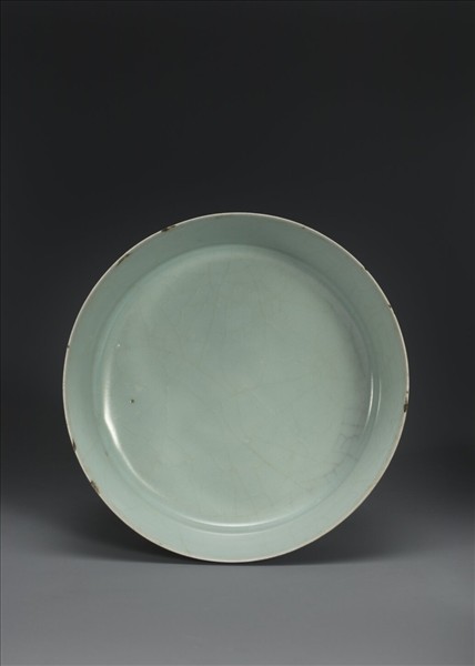 官窯 青瓷圓洗(「正庵」銘)