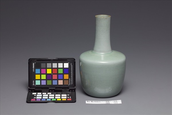 汝窯 青瓷紙槌瓶