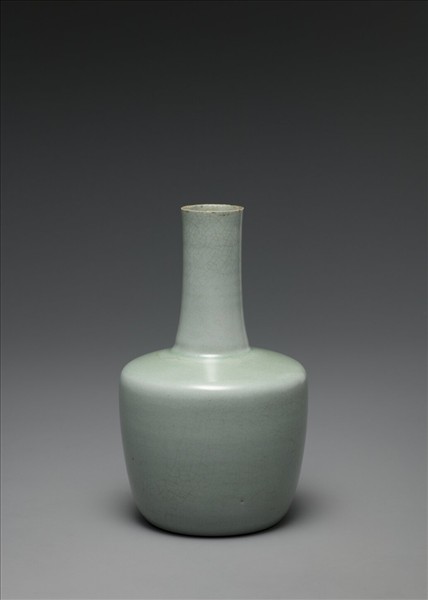 汝窯 青瓷紙槌瓶