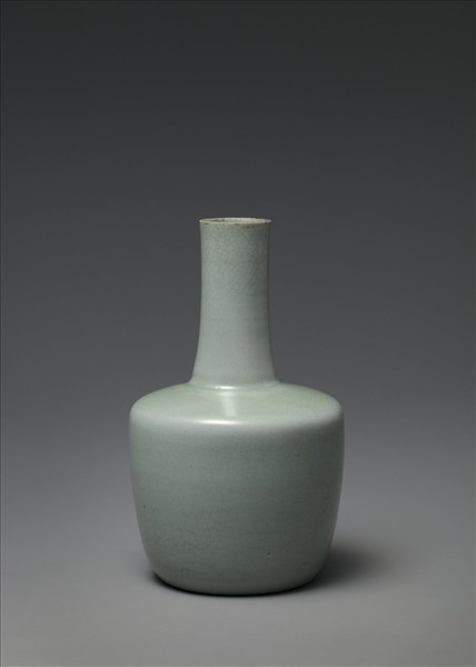 汝窯 青瓷紙槌瓶