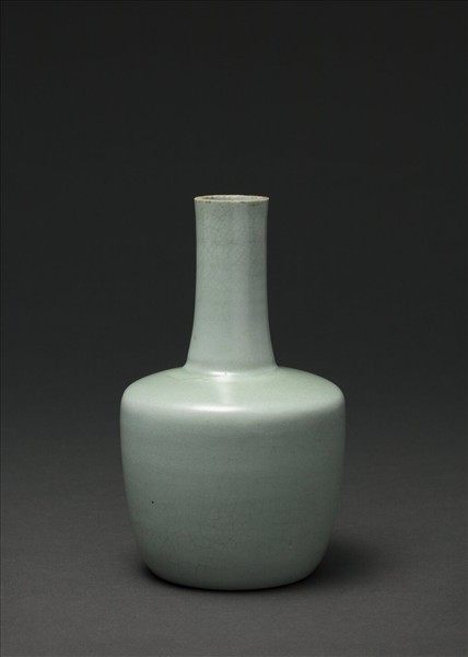 汝窯 青瓷紙槌瓶