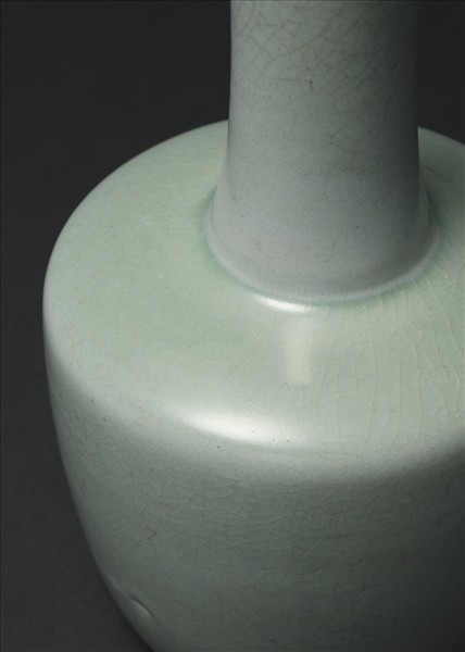 汝窯 青瓷紙槌瓶