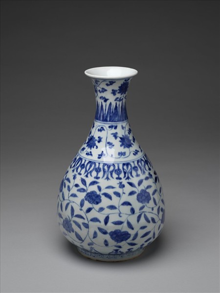 青花花卉紋膽瓶