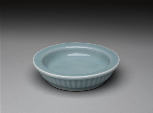 天青釉盆托