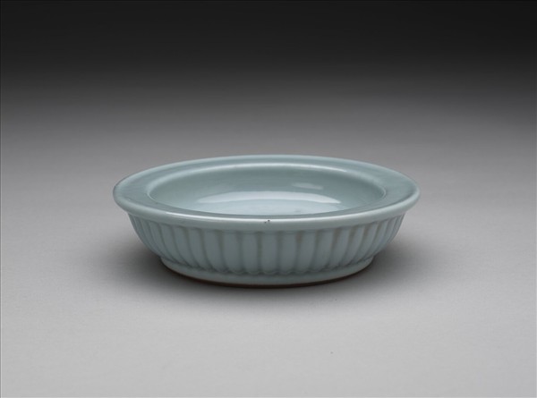 天青釉盆托