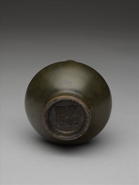 茶葉末釉長頸瓶