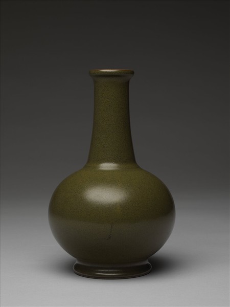 茶葉末釉長頸瓶
