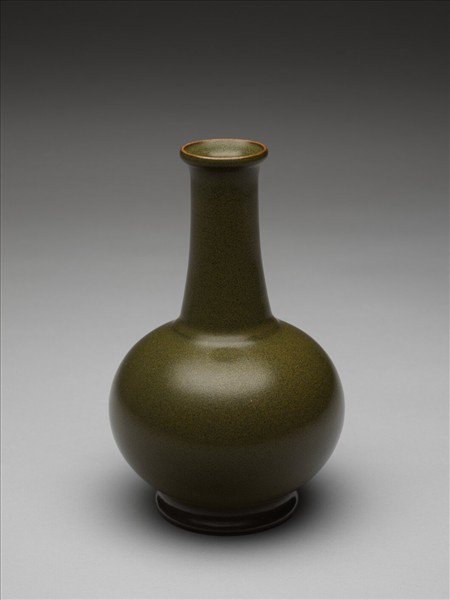茶葉末釉長頸瓶