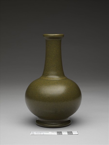 茶葉末釉長頸瓶