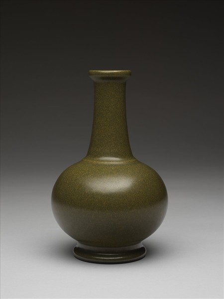 茶葉末釉長頸瓶