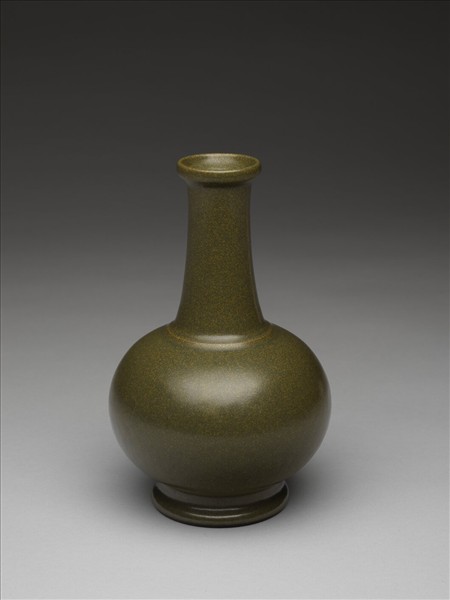 茶葉末釉長頸瓶