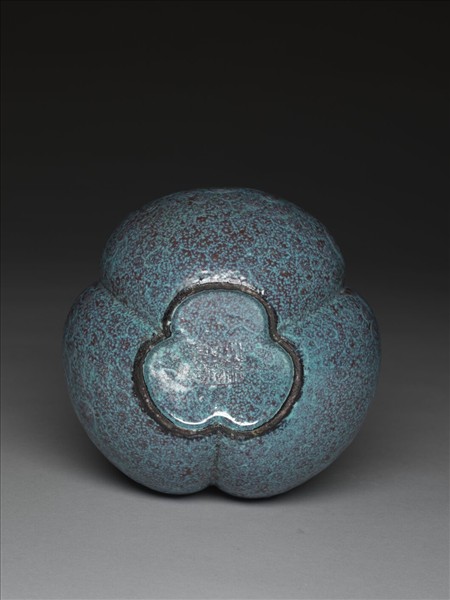 爐鈞釉三連葫蘆瓶