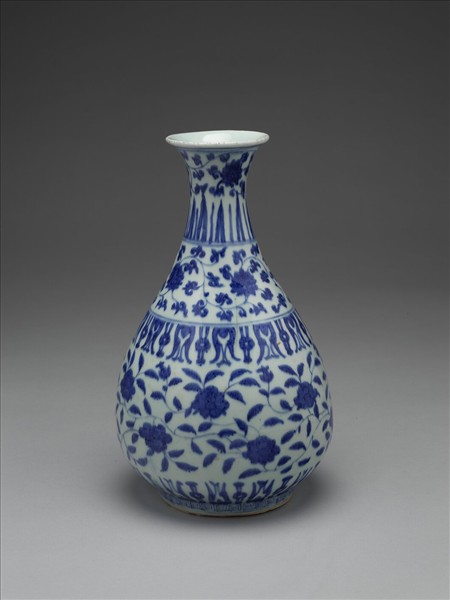 青花花卉紋膽瓶