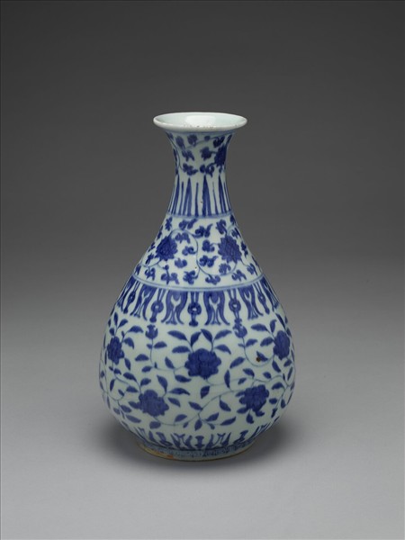 青花花卉紋膽瓶