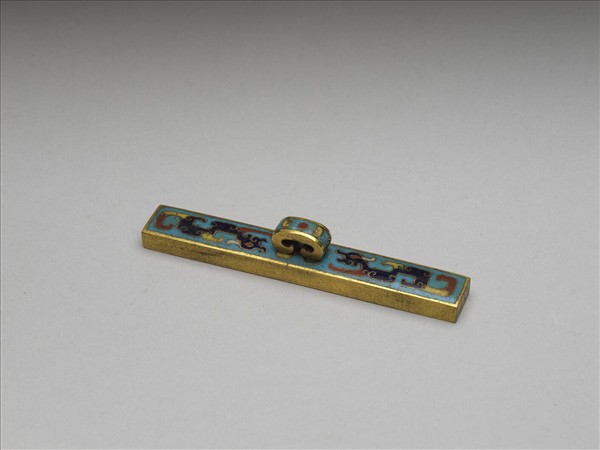掐絲琺瑯倣圈書鎮