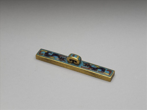 掐絲琺瑯倣圈書鎮