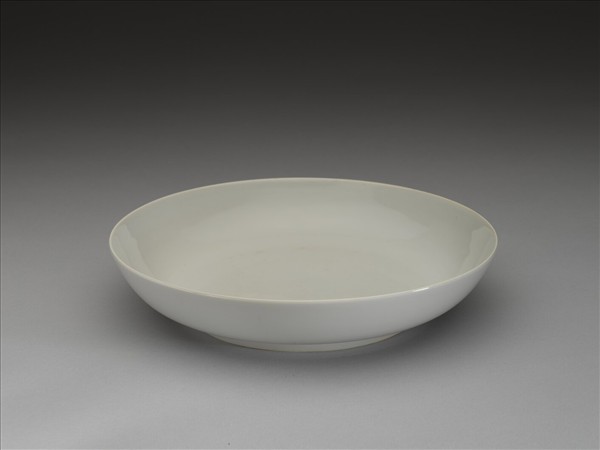 甜白釉盤