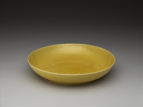 黃釉盤