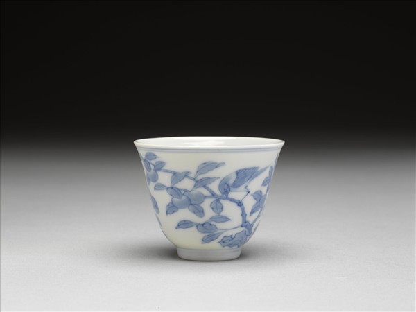 青花花鳥紋杯