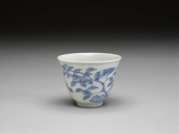 青花花鳥紋杯