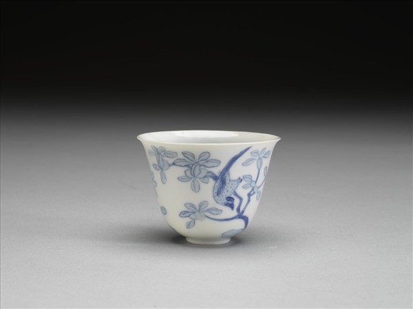 青花花鳥紋杯