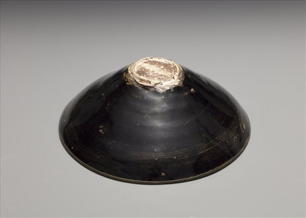吉州窯 黑釉葉紋碗