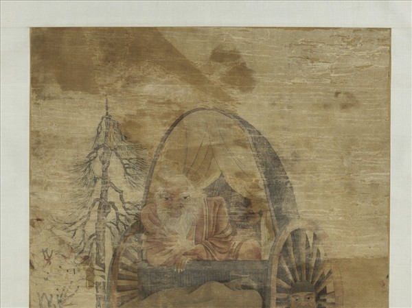 無款太上渡關圖　軸