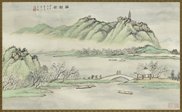 民國吳淑娟西湖圖　軸
