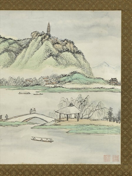 民國吳淑娟西湖圖　軸