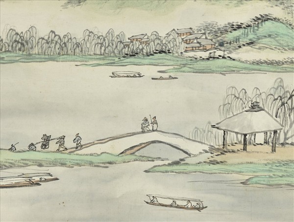 民國吳淑娟西湖圖　軸