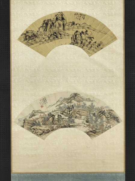 几谷儉等山水扇面