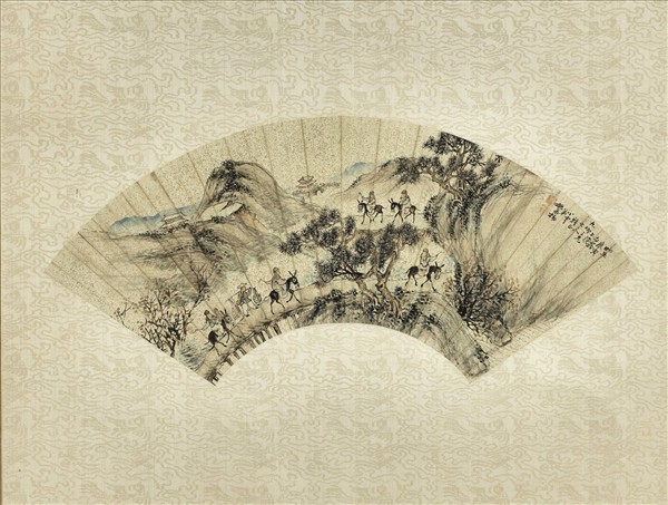 几谷儉等山水扇面