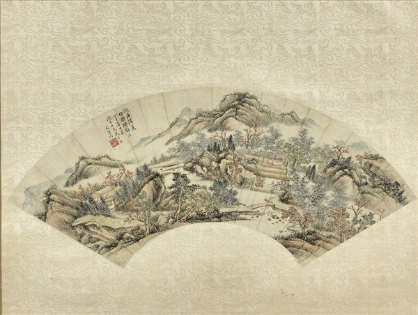 几谷儉等山水扇面