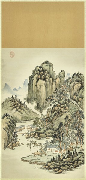 無款清暉娛景　軸