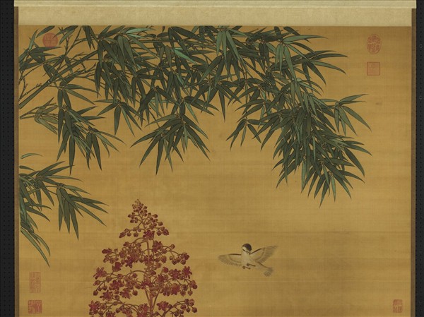 無名氏臨王淵花鳥　軸