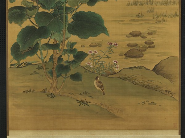 無名氏臨王淵花鳥　軸