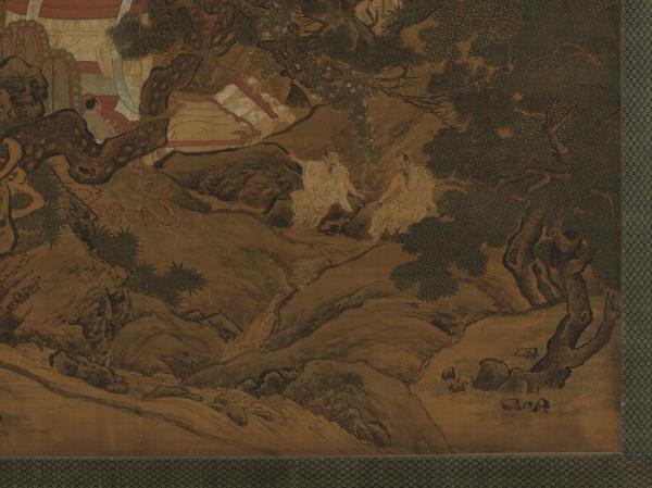 宋劉松年畫瑤池獻壽圖　軸