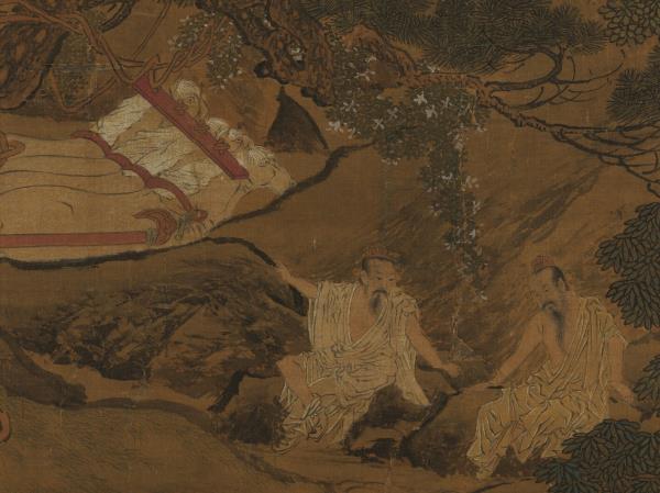 宋劉松年畫瑤池獻壽圖　軸