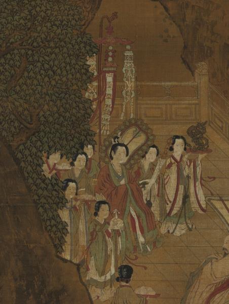 宋劉松年畫瑤池獻壽圖　軸