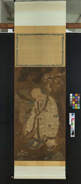 宋人畫壽星　軸