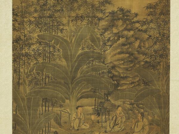 明謝時臣鹿鳴嘉宴圖　軸