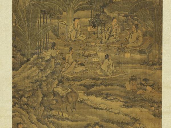 明謝時臣鹿鳴嘉宴圖　軸