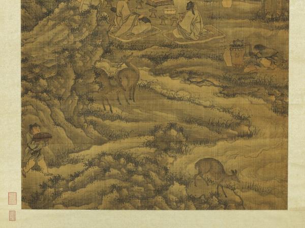 明謝時臣鹿鳴嘉宴圖　軸