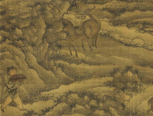 明謝時臣鹿鳴嘉宴圖　軸