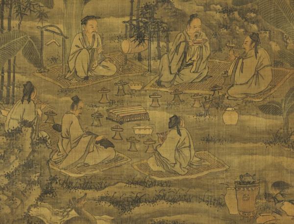 明謝時臣鹿鳴嘉宴圖　軸