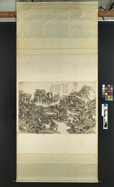 清王原祁倣黃公望山水　軸