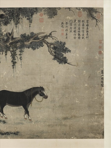 清周璕畫馬　軸