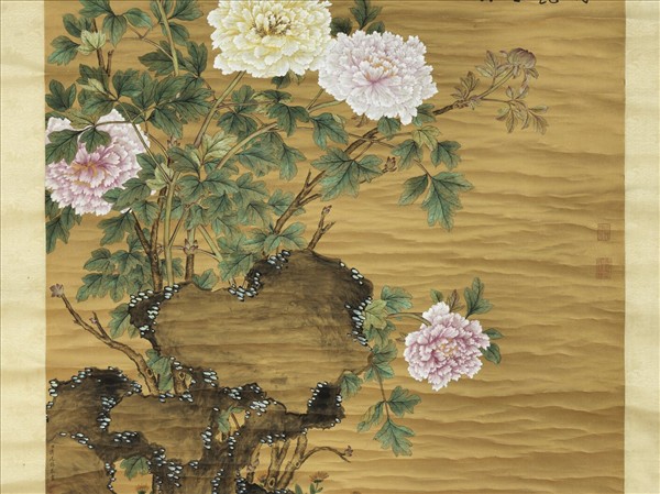 清蔣廷錫畫牡丹　軸