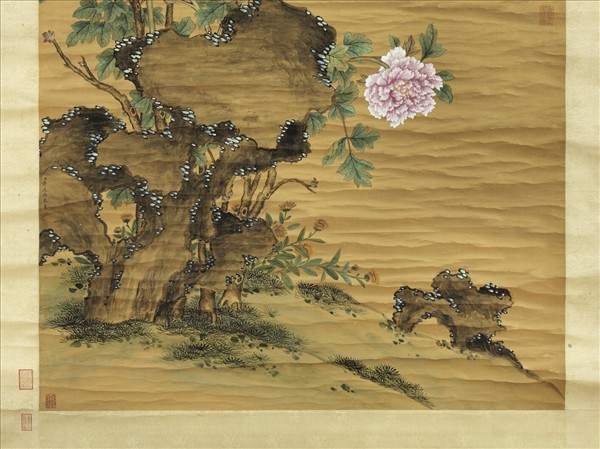 清蔣廷錫畫牡丹　軸